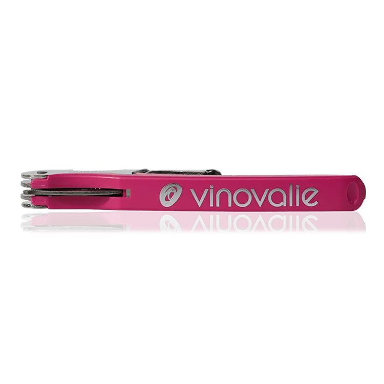 Couteau Sommelier double levier - rose - Vinovalie