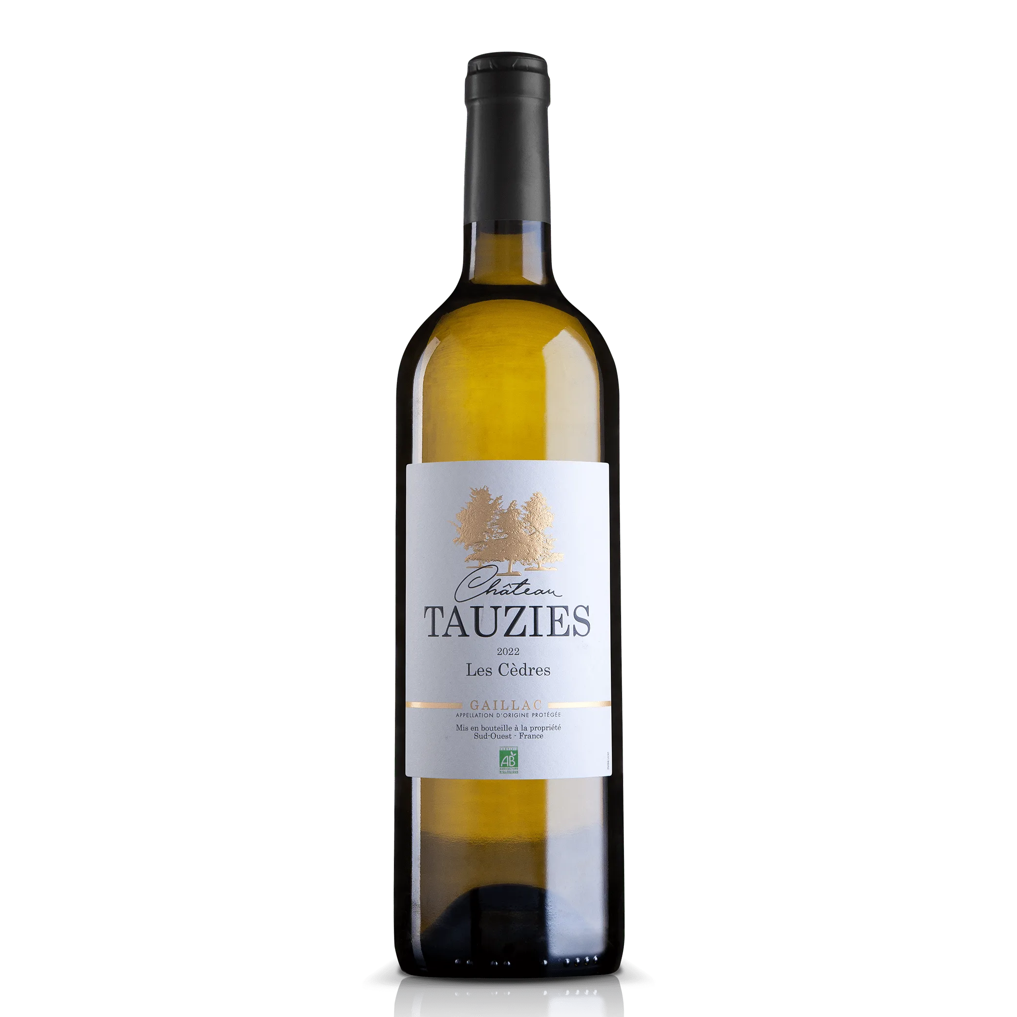 les cèdres du chateau Tauzies blanc sec AOP Gaillac bio