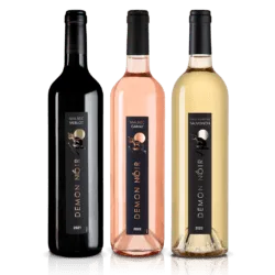 L a gamme Démon Noir - rouge, rosé et blanc - IGP Comté Tolosan