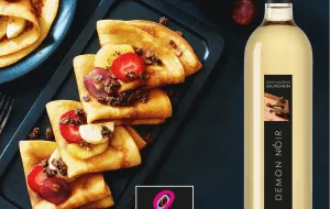 vin avec des crêpes : démon Noir blanc fruité