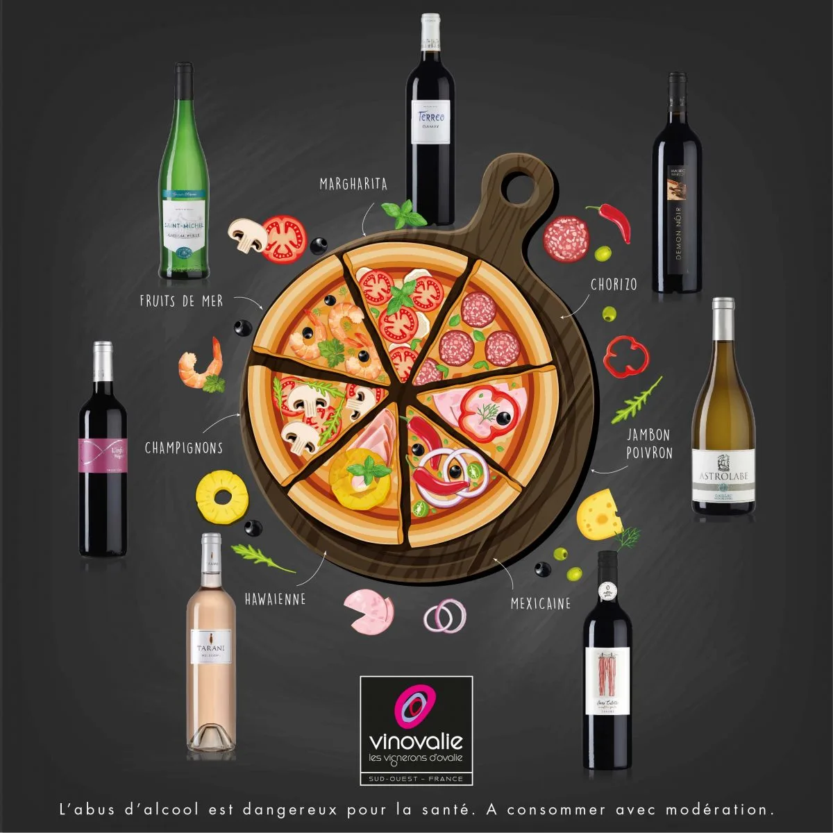 Que boire avec une pizza