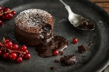 accord mets et vin coulant au chocolat