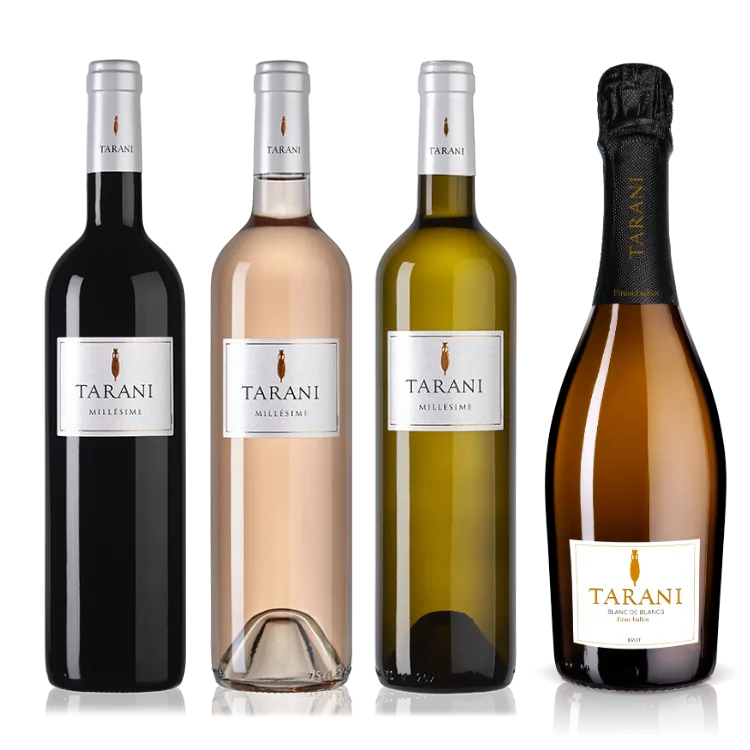 Coffret découverte - Tarani rouge, blanc, rosé et blanc fines bulles - IGP Comté Tolosan