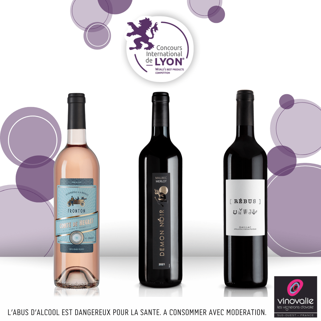 Médaillés d'Argent au Concours International de Lyon 2024 - Vinovalie