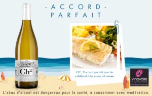 CH², l'accord parfait pour le cabillaud à la sauce citronnée