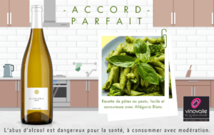 Accord parfait – Recette de pâtes au pesto, facile et savoureuse avec Allégoria Blanc