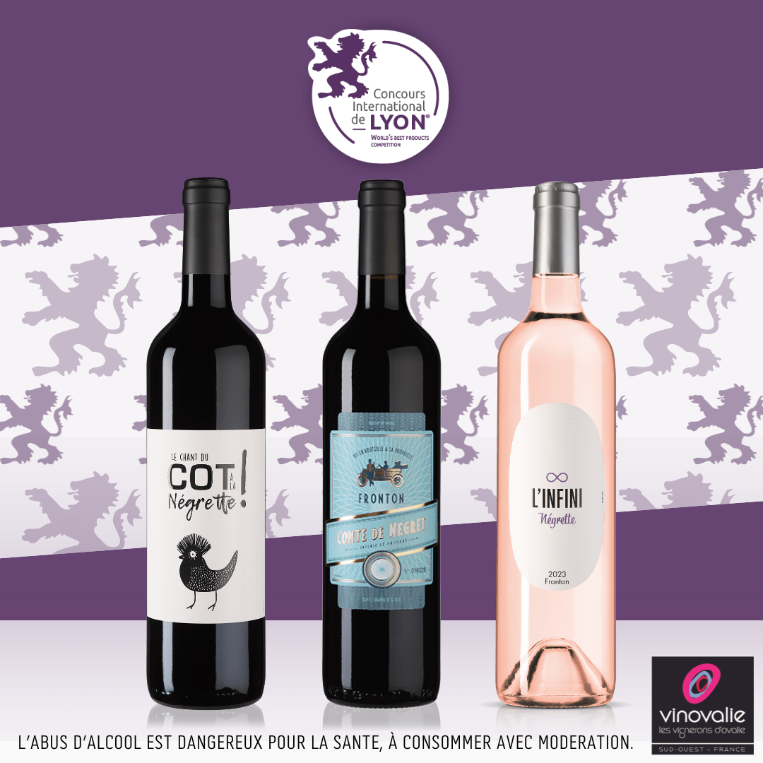 Vins de Vinovalie médaillés d'Argent au Concours International de Lyon 2026